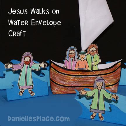 Bible Craft for Miracles - Jesus Walks on Water