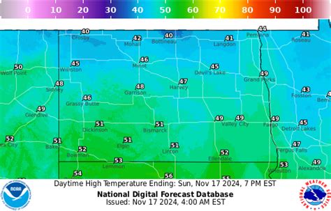 NOAA Graphical Forecast for North Dakota