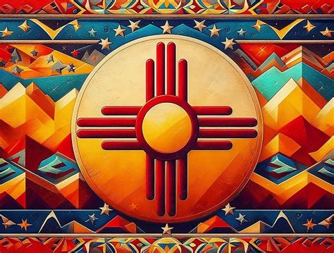 Download Zia, New Mexico Flag, Zia Symbol. Royalty-Free Stock ...