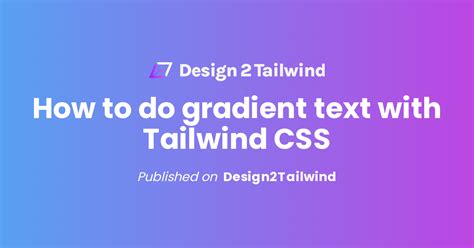 How to do gradient text with Tailwind CSS