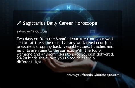 ♐ Sagittarius Daily Career Horoscope Saturday 19 October http://www ...