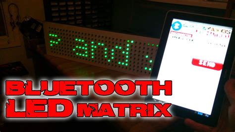 Bluetooth scrolling text LED matrix with arduino - YouTube