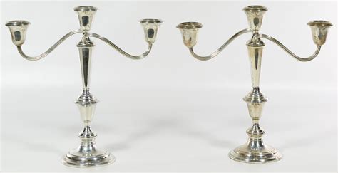 Gorham Sterling Silver Candle Holders - Feb 18, 2018 | Leonard Auction ...