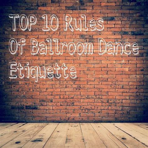 Top 10 Rules of Ballroom Dance Etiquette - Arthur Murray Dance Center ...