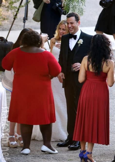 PHOTOS Gabourey Sidibe pranks Jimmy Kimmel at his wedding, arrives in ...