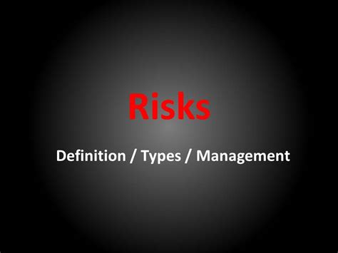 Risks