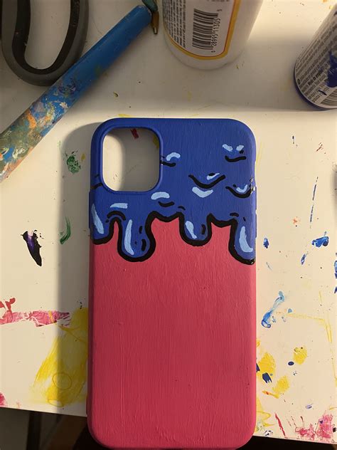 Drip phone case | Phone case diy paint, Diy iphone case, Diy phone case ...