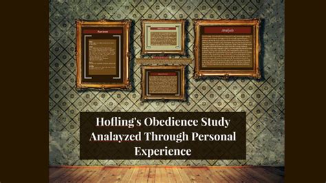 Hofling's Obedience Study Analysis by shakiba Y.