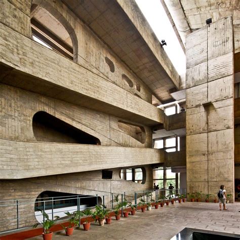 Chandigarh High Court - Le Cobusier | Flickr - Photo Sharing! Brutalist Architecture, Green ...