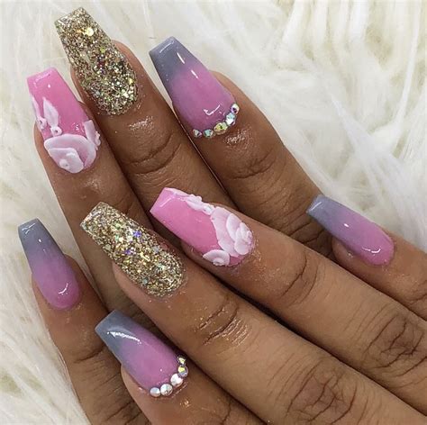 Nails on Black Women | Black nail designs, Nail designs, Cute nails