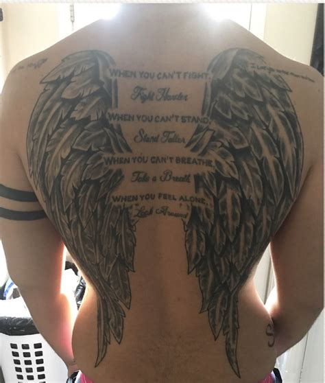 Wings on back Tattoo Mother Tattoos, Dad Tattoos, Ink Tattoo, Body Art Tattoos, Tattoos For Guys ...