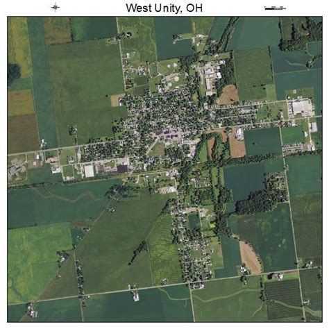 Aerial Photography Map of West Unity, OH Ohio