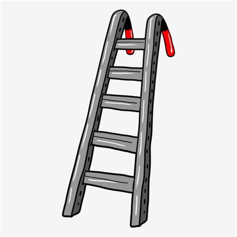 Fire Ladder Clipart PNG Images, Hand Painted Fire Equipment Rescue ...