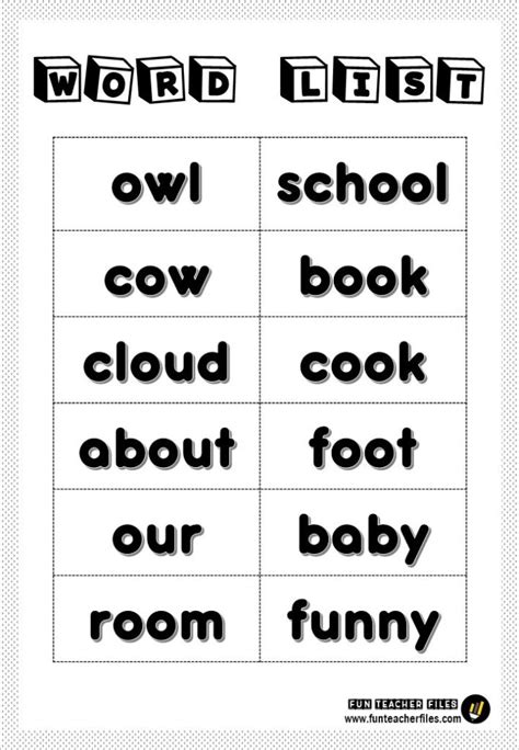 Primary Word List - Fun Teacher Files