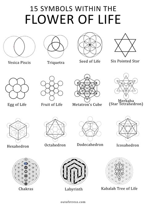 Ancient Egyptian Flower Of Life Symbol