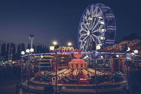 HD wallpaper: Ferris Wheel, Cedar Point, amusement park, sky, fun, fair ...