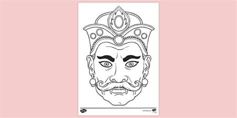 Ravana Colouring Sheet - Resources (teacher made) - Twinkl