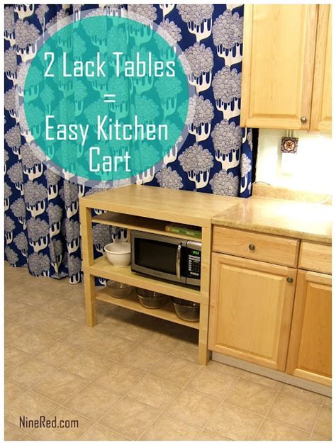 Nine Red: IKEA Hack: Cheap & Easy Kitchen Cart---Put some cheaper doors on and you have a whole ...