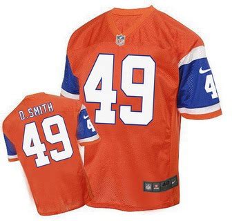 Men's Denver Broncos #77 Karl Mecklenburg Retired Player Orange 1998 ...