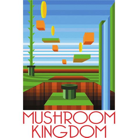 Mushroom Kingdom 13"x19" Poster – Rocket Pop Inc.