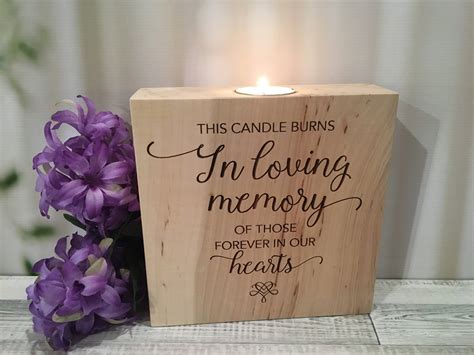 This Candle Burns in Loving Memory Wedding Memorial Candle - Etsy