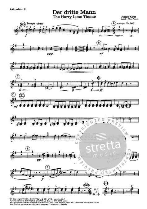 Zither Ballade (Harry Lime Theme - Der Dritte Mann) von Anton Karas | im Stretta Noten Shop kaufen