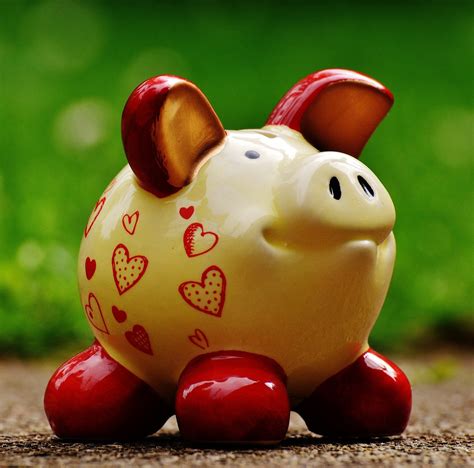Free Images : meadow, heart, red, ceramic, money, toy, piglet, funny, piggy bank, save, coins ...