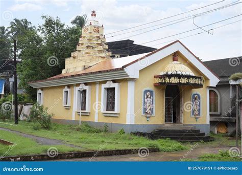 Devaki Krishna Temple, It Is Hindu Temple Located In Mashel, Chorao, Goa Stock Photo ...