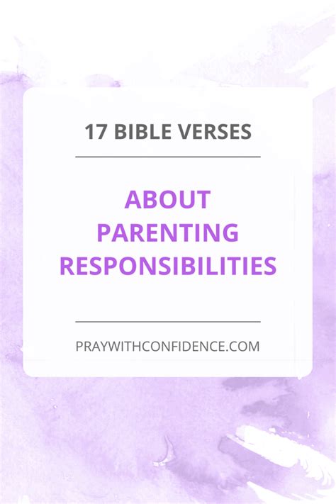 17 Must Know Bible Verses About Parenting Responsibilities - Pray With Confidence