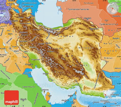 Political Map Of Iran