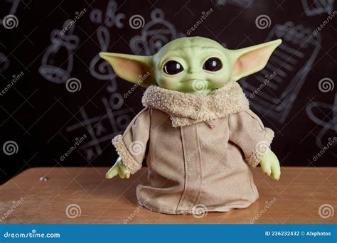 October, 2021: Baby Yoda, an Action Figures of Star Wars Standing on ...