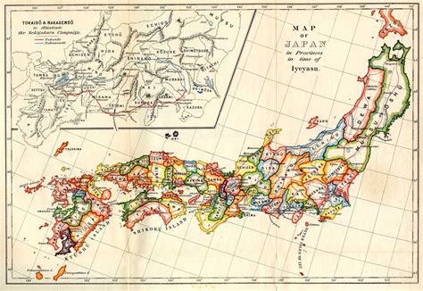 Map of Sekigahara Campaign, 1600 | Map, Japan history, Japan map