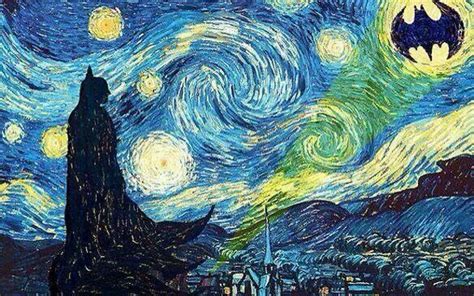 Batman Van Gogh mash up. | Gogh the starry night, Starry night van gogh, Van gogh paintings