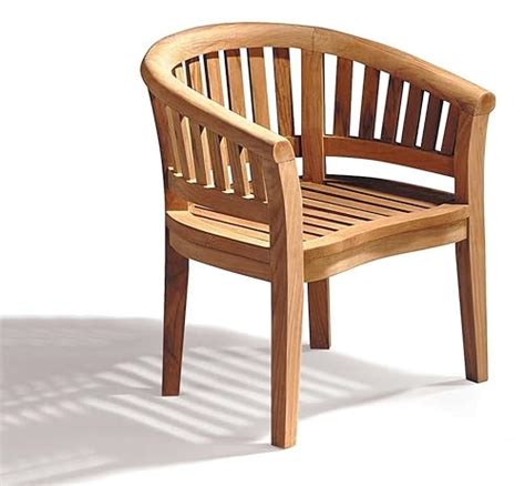 Jati Teak Curved Banana Garden Chair, Outdoor Armchair Brand, Quality & Value: Amazon.co.uk ...