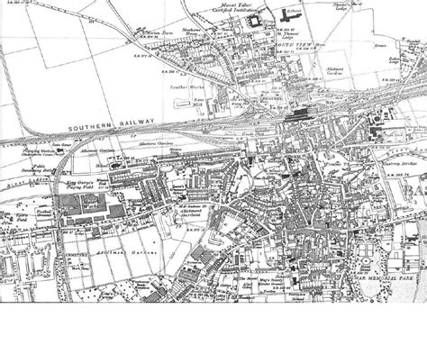 Basingstoke map 1938 | City photo, Basingstoke, Newbury