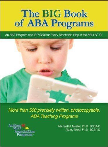 The BIG Book of ABA Programs | Teaching programs, Aba, Teaching procedures