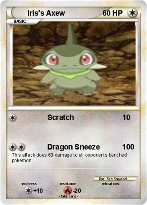 Pokémon Iris s Axew 3 3 - Scratch - My Pokemon Card