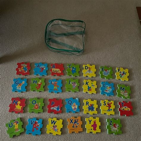 Sesame Street | Toys | Vintage Sesame Street Alphabet Puzzle | Poshmark