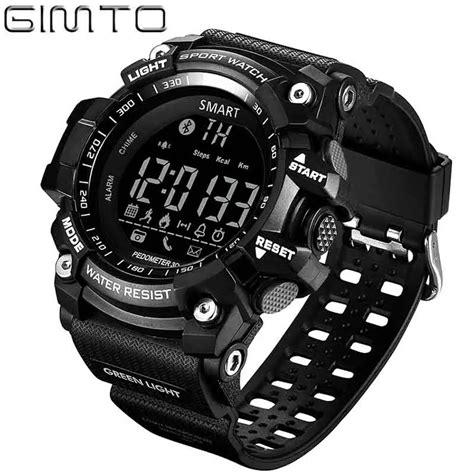 Watch men sport digital Pedometer Bluetooth Watch GIMTO Smart Pedometer ...