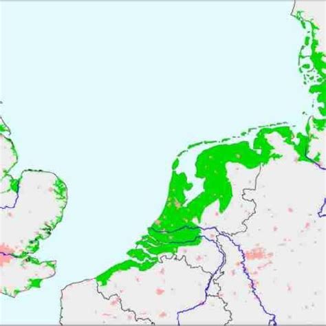 Schematic overview of four types of dikes. a) Present Dutch dike, b ...