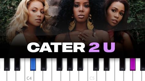 Destiny's Child - Cater 2 U (piano tutorial) - YouTube