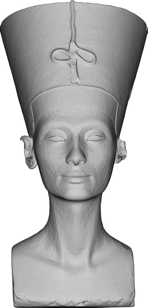Bust - This Free Icons Png Design Of Low Poly 3d Nefertiti, HD Png Download - Original Size PNG ...