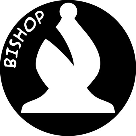 Chess Piece with Name - White Bishop - Openclipart