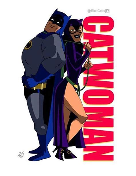 A sassy Brave and the Bold-style Batman and Catwoman by Rick Celis | Catwoman, Batman and ...