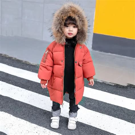 2018 Kids Baby Toddler Fur Hooded Girls Winter Coat Long Casual Child ...