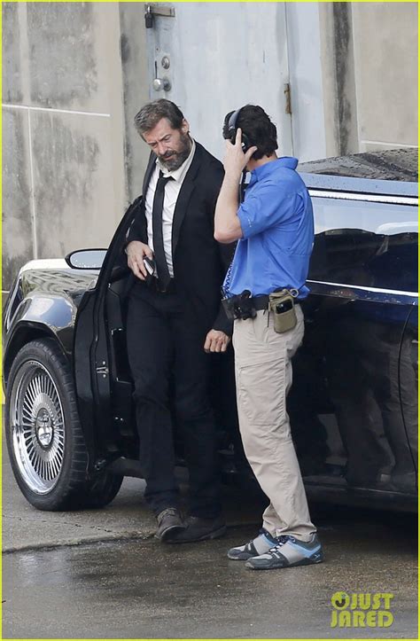 Hugh Jackman Sports Scruffy Beard for First 'Wolverine 3' Set Photos ...