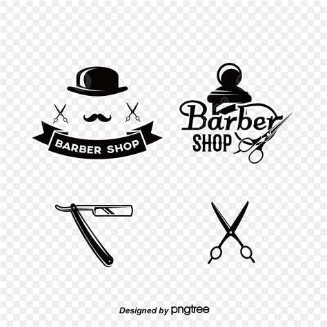 Barber Tools Vector Clipart