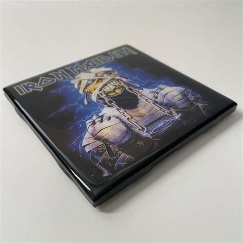 IRON MAIDEN Powerslave Tour Poster Coaster Ceramic Tile | CoasterLily Tiles