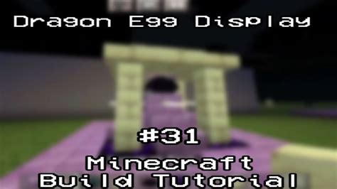 Dragon Egg Display - Minecraft Build Tutorial #31 - YouTube