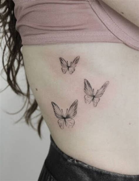 3 butterfly tattoo | Tatuajes delicados femeninos, Mariposa tatuaje ...